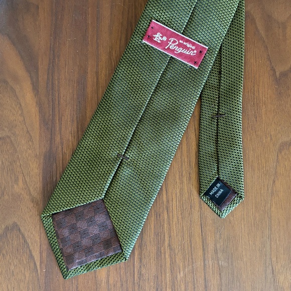 Original Penguin Green Tie - Picture 2 of 2